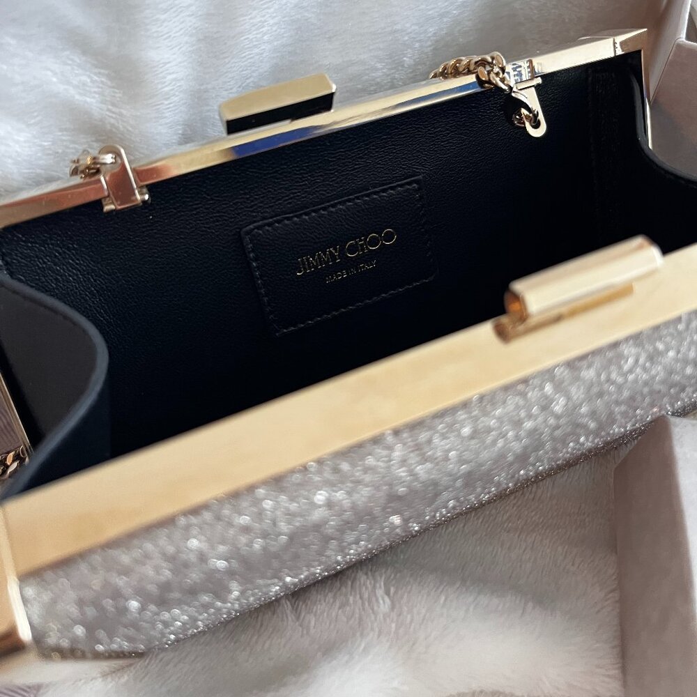 (Authentic, NWOT) Jimmy Choo J Box Clutch - Picture 7 of 7
